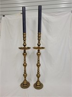 Very Tall Brass Candle Holders/Stands