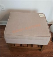 Small storage Ottoman with contents 21"x22"
