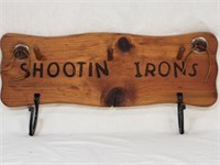 Shootin Irons Coat Rack