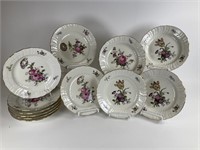 12 Royal Copenhagen Frijsenborg Plates