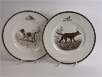 2 Wedgwood American Sporting Dogs Plates