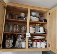 Kitchen dishes shelf lot
