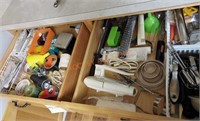 Utensil and misc. kitchen drawer lot