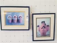 2 Ann Geddes framed prints