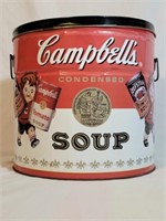 Vintage Campbell's Soup Popcorn Tin Can