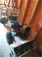 Roper 5-26 snow blower with chained wheels