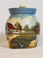 Marshal Pottery Hand Painted Canister