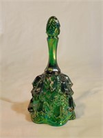 Fenton Green Irradescent Glass Bell