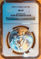1994-D NGC Mint State 69 Uncirculated World Cup