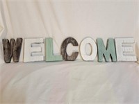 Wooden "WELCOME" Letters