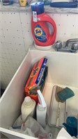 Tide and other cleaning supplies