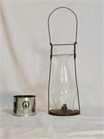 Antique Old Style Candle Holder & Ponderosa Tin Cu