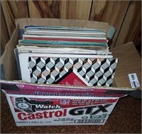 Box of misc. Record Albums