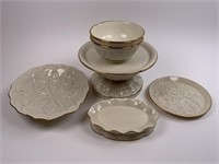 Lenox Plates, Bowls & Stand