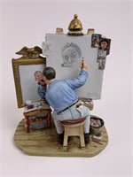 Gorham Self-Portrait Norman Rockwell Figurine