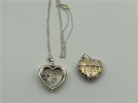 Lenox Silver Heart Charm Pendant & Locket