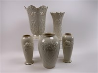 5 Lenox Vases