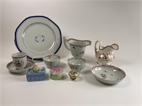 Collectible Trinket Boxes & Dinner Ware lot