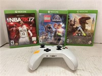 XBOX ONE Controller & 3 Games.