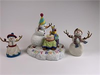 3 Lenox Snow Pals Figurines