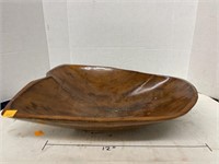 Wood Bowl. 12x 16x 4in high