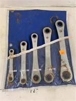 5 Pc Set Ratchet Wrenches