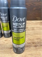Dove Men + Care Antiperspirant Dry Spray,107g x6