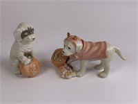 2 Lenox Halloween Dog Figurines