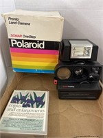 Polaroid OneStep Pronto land Camera. ITT Magic