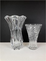 Mikasa Crystal Blossom Vase & cut glass