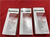 3 bottles Dermarest Psoriasis shampoo 236 ml