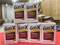 6 boxes GasX soft gel capsules 45 per box