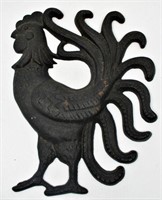 9" Cast Iron Rooster Wall Hanging #2