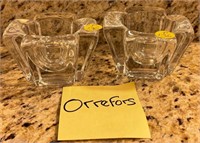 26 - ORREFORS (SWEDEN) VOTIVE HOLDERS (P136)