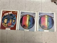3 Star Trek SelectaVision VideoDiscs & Postage