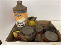 Old Tins incl powder puffers