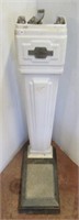 Lowboy personal weight porcelain scale. Note