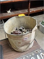 OLD BUCKET WITH CONTENTS