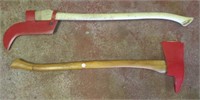 True-Temper firemans axe and brush axe.