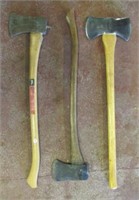 BBB double headed axe and (2) axes.