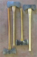 (4) Antique double headed axes.