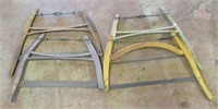 (4) Antique cross cut saws.