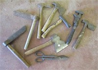 Assortment of (9) antique tools.