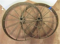 (2) 30" Steel wheels.