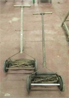 (2) Antique reel mowers including Standard