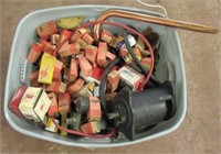 Large tote of NOS electrical and small engine