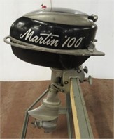 Martin 100 twist shift outboard motor. Note pulls