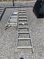 Keller 5ft Ladder & Aluminum Ladder Section