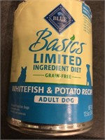 Blue Basics Limited Ingredient dog food canned