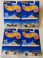 Hot-Wheels 1996 White Ice Series All 4 Cars